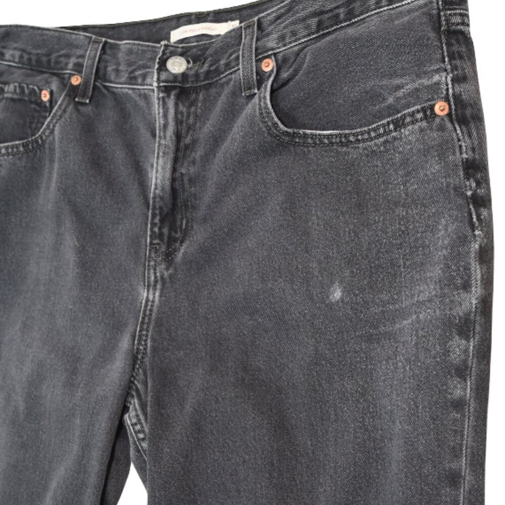 Levi’s Low Pro Straight Jeans 31 Faded Black Y2K Minimalist Grunge - Picture 4 of 8